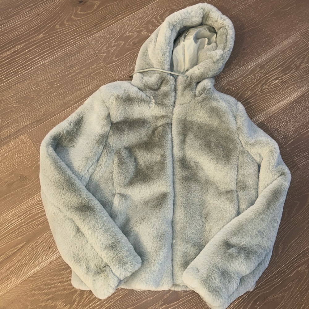 Fur bomber jacket - Picture 3 of 4